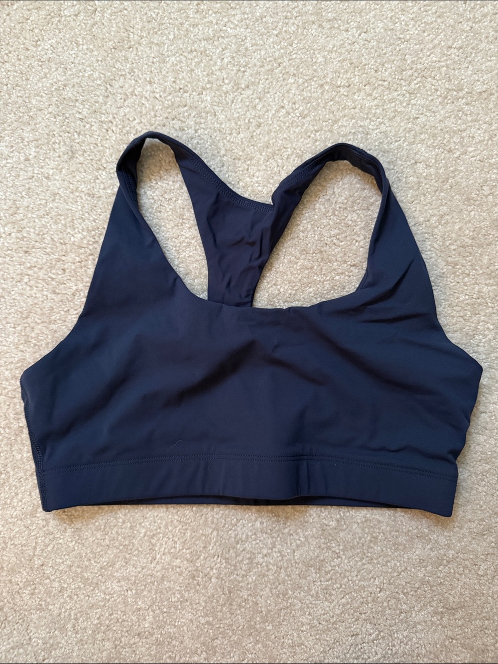 Outdoor Voices Navy Racerback Sports Bra